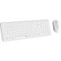 Ensemble Clavier-Souris - RAPOO - 9310M - Sans-fil - Multimode - Ultra-Slim - Blanc