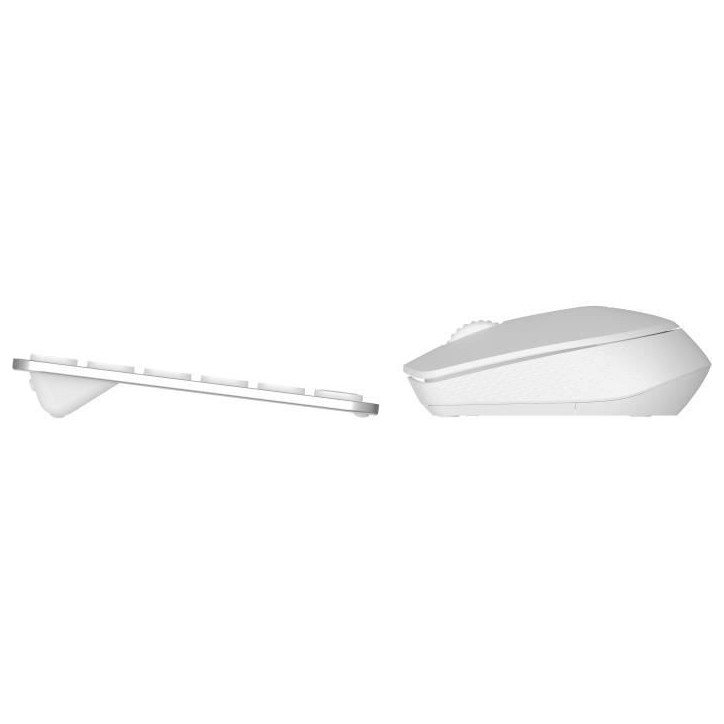 Ensemble Clavier-Souris - RAPOO - 9310M - Sans-fil - Multimode - Ultra-Slim - Blanc