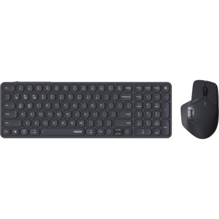 Ensemble Clavier-Souris - RAPOO - 9760M - Sans-fil - Ultra-Slim - Dark