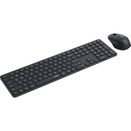 Ensemble Clavier-Souris - RAPOO - 9810M - Sans-fil - Multimode - Dark Grey