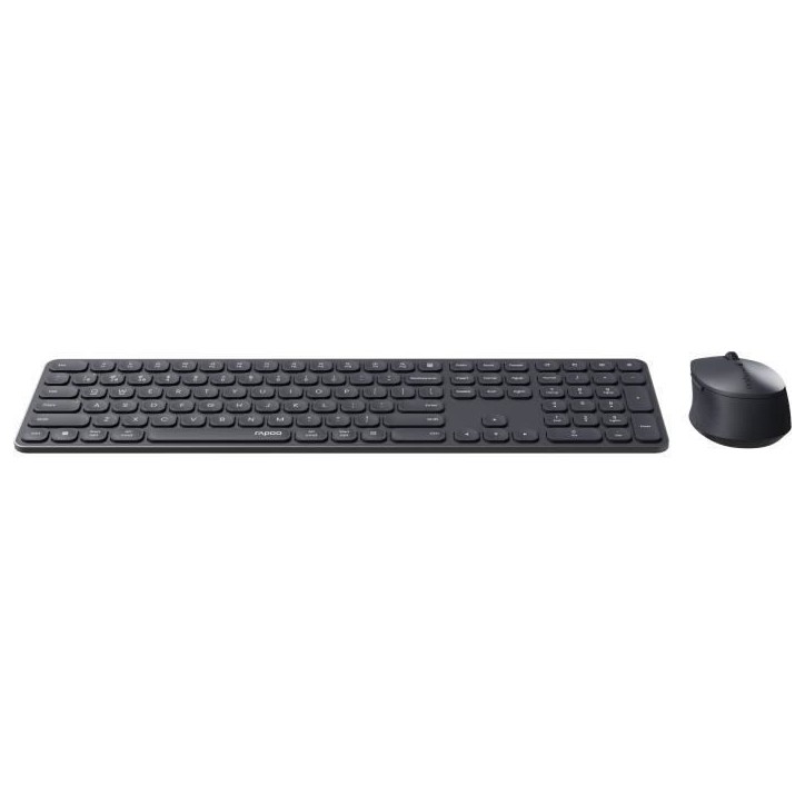 Ensemble Clavier-Souris - RAPOO - 9810M - Sans-fil - Multimode - Dark Grey