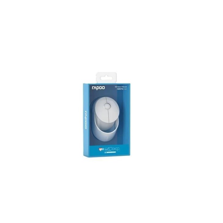Souris sans fil - Ralemo - Air 1 - Blanc - Multimode 2,4GHz/Bluetooth - 1600 dpi Souris sans fil - Ralemo - Air 1 - Blanc - Multimode 2,4GHz/Bluetooth - 1600 dpi