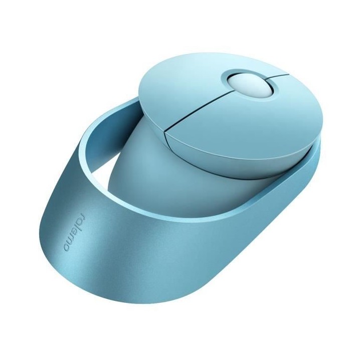 Souris sans fil - RAPOO - RAMELO AIR 1 - Bleu - Silencieuse - Rechargeable - Multimode
