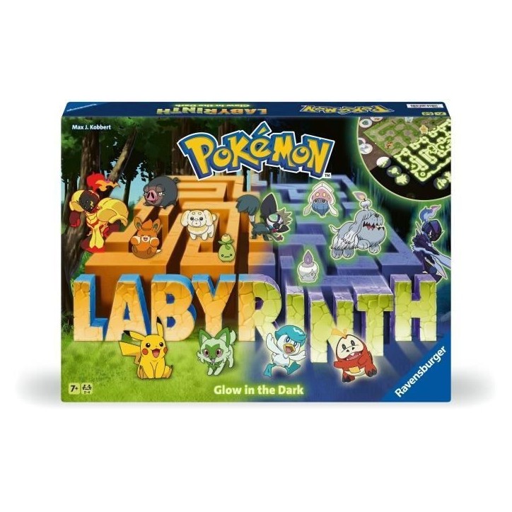 Labyrinthe Pokémon, Jeu de société classique, Glow in the Dark, Pour Enfant et Famille, Des 7 ans, 22705, Ravensburger Labyrinthe Pokémon, Jeu de société classique, Glow in the Dark, Pour Enfant et Famille, Des 7 ans, 22705, Ravensburger