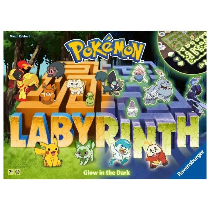 Labyrinthe Pokémon, Jeu de société classique, Glow in the Dark, Pour Enfant et Famille, Des 7 ans, 22705, Ravensburger Labyrinthe Pokémon, Jeu de société classique, Glow in the Dark, Pour Enfant et Famille, Des 7 ans, 22705, Ravensburger