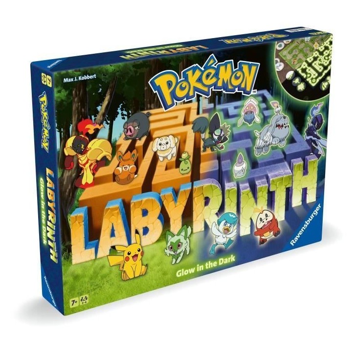 Labyrinthe Pokémon, Jeu de société classique, Glow in the Dark, Pour Enfant et Famille, Des 7 ans, 22705, Ravensburger Labyrinthe Pokémon, Jeu de société classique, Glow in the Dark, Pour Enfant et Famille, Des 7 ans, 22705, Ravensburger