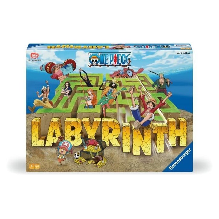 Ravensburger–Jeu de société classique–Labyrinthe One Piece–Jeu de plateau-Jeu de réflexion-Enfant et Famille–Des 7 an Ravensburger–Jeu de société classique–Labyrinthe One Piece–Jeu de plateau-Jeu de réflexion-Enfant et Famille–Des 7 an