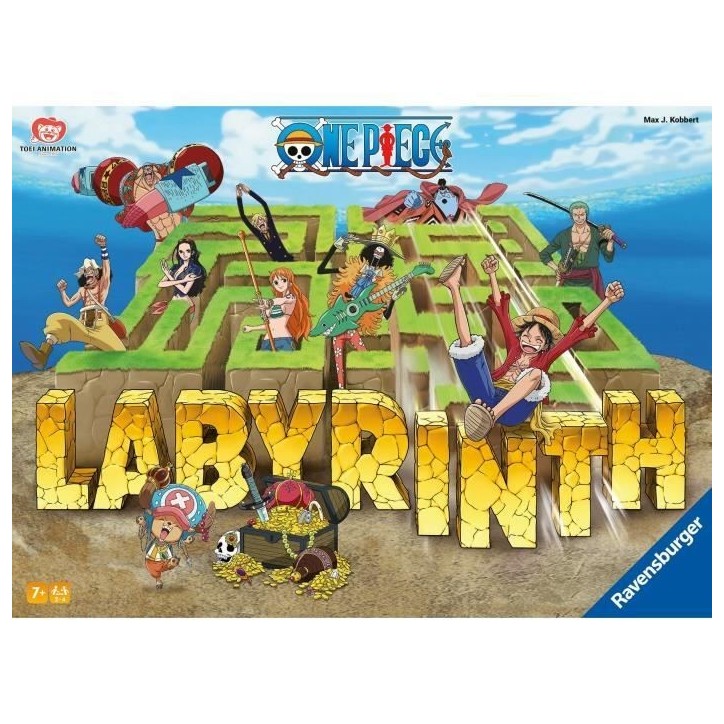 Ravensburger–Jeu de société classique–Labyrinthe One Piece–Jeu de plateau-Jeu de réflexion-Enfant et Famille–Des 7 an Ravensburger–Jeu de société classique–Labyrinthe One Piece–Jeu de plateau-Jeu de réflexion-Enfant et Famille–Des 7 an
