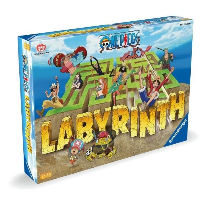 Ravensburger–Jeu de société classique–Labyrinthe One Piece–Jeu de plateau-Jeu de réflexion-Enfant et Famille–Des 7 an Ravensburger–Jeu de société classique–Labyrinthe One Piece–Jeu de plateau-Jeu de réflexion-Enfant et Famille–Des 7 an