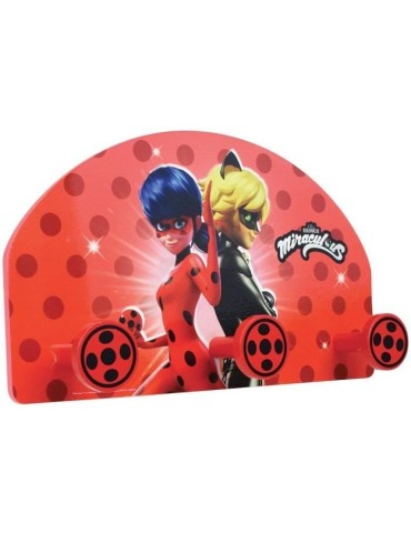 Porte-manteau Miraculous Ladybug pour enfant - Fun House - H.37 x L.21.5 x P.68 cm