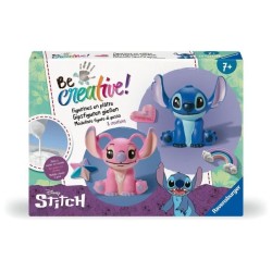Be Creative Figurines Stitch, 5 objets a réaliser en plâtre, Activit