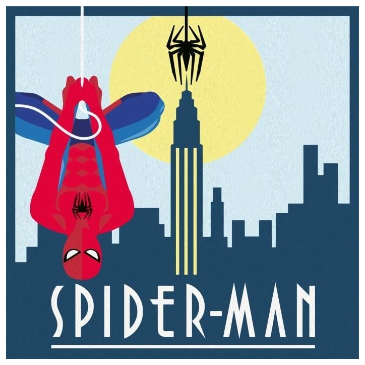 CreArt 20x20 cm Spider Man, Loisir créatif, 23891, Ravensburger CreArt 20x20 cm Spider Man, Loisir créatif, 23891, Ravensburger