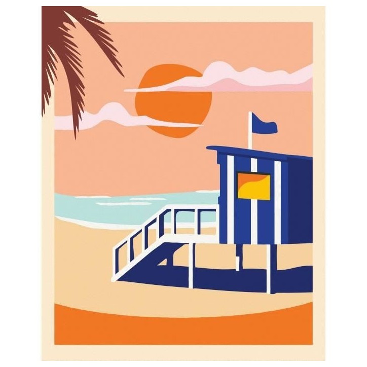 CreArt 24x30 cm Beach Cottage, Adulte, Peinture par numéros, 23896, Ravensburger CreArt 24x30 cm Beach Cottage, Adulte, Peinture par numéros, 23896, Ravensburger