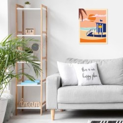 CreArt 24x30 cm Beach Cottage, Adulte, Peinture par numéros, 23896, R