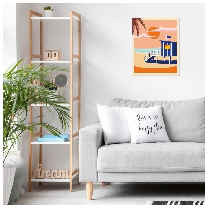 CreArt 24x30 cm Beach Cottage, Adulte, Peinture par numéros, 23896, Ravensburger CreArt 24x30 cm Beach Cottage, Adulte, Peinture par numéros, 23896, Ravensburger