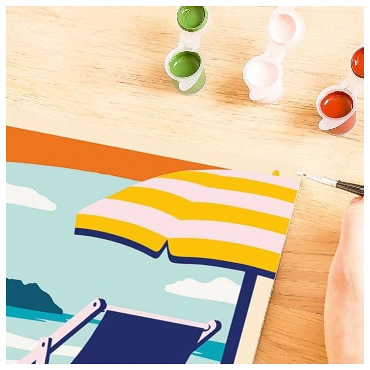 CreArt 24x30 cm Relax at the Beach, Adulte, Peinture par numéros, 23897, Ravensburger CreArt 24x30 cm Relax at the Beach, Adulte, Peinture par numéros, 23897, Ravensburger