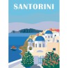 Ravensburger–CreArt Toiles 30x40 cm–Santorin–Peinture par numér