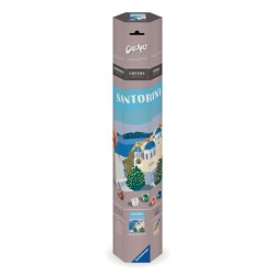 Ravensburger–CreArt Toiles 30x40 cm–Santorin–Peinture par numér