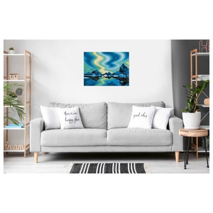 Ravensburger–CreArt Toiles 30x40 cm–Aurores Boréales–Peinture par numéros–Adulte-Activité détente et créative–Des Ravensburger–CreArt Toiles 30x40 cm–Aurores Boréales–Peinture par numéros–Adulte-Activité détente et créative–Des