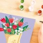 CreArt 20x20 cm Bouquet de tulipes, Loisir créatif, Adulte, Peinture par numéros, 25518, Ravensburger
