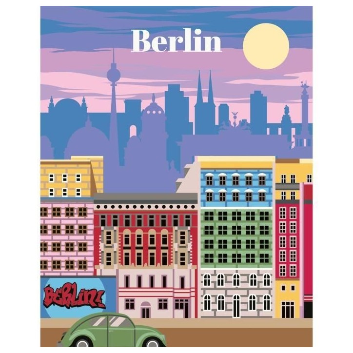 CreArt 24x30 cm Berlin, Adulte, Peinture par numéros, 25521, Ravensburger CreArt 24x30 cm Berlin, Adulte, Peinture par numéros, 25521, Ravensburger