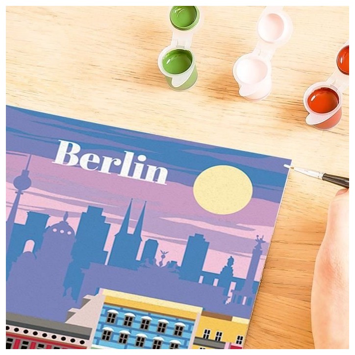 CreArt 24x30 cm Berlin, Adulte, Peinture par numéros, 25521, Ravensburger CreArt 24x30 cm Berlin, Adulte, Peinture par numéros, 25521, Ravensburger