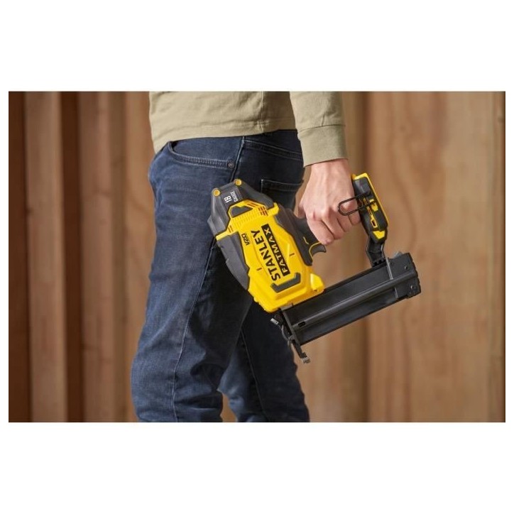 Cloueur de finition sans fil - 18V - Stanley Fatmax - SFMCN618B-XJ - Clous 16 a 50 mm - Sans batterie Cloueur de finition sans fil - 18V - Stanley Fatmax - SFMCN618B-XJ - Clous 16 a 50 mm - Sans batterie