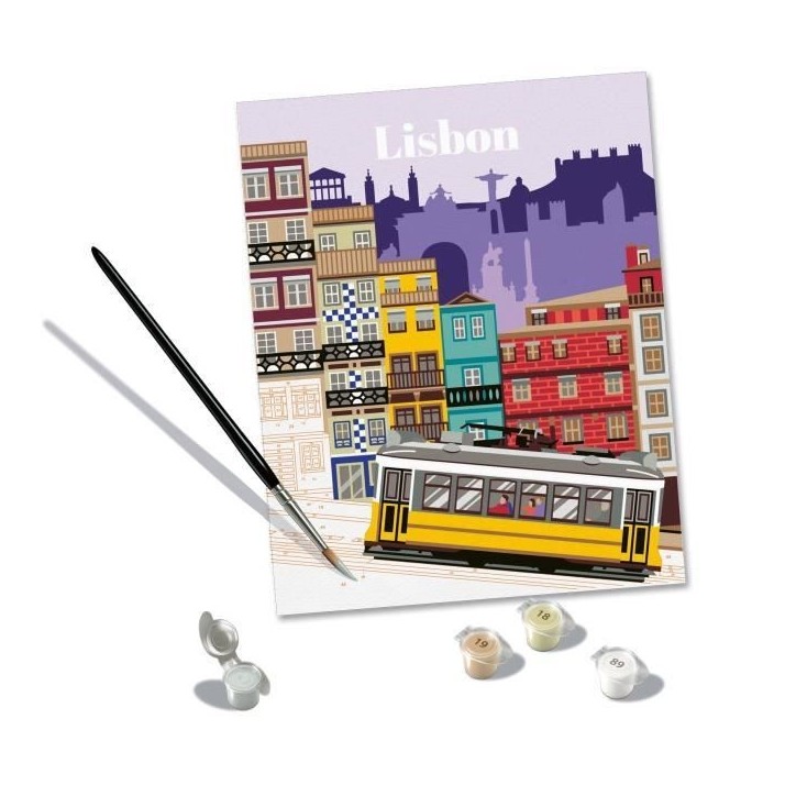 CreArt 24x30 cm Lisbon, Activité détente et créative, 25522, Ravensburger CreArt 24x30 cm Lisbon, Activité détente et créative, 25522, Ravensburger