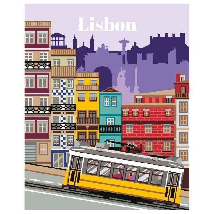 CreArt 24x30 cm Lisbon, Activité détente et créative, 25522, Ravensburger CreArt 24x30 cm Lisbon, Activité détente et créative, 25522, Ravensburger