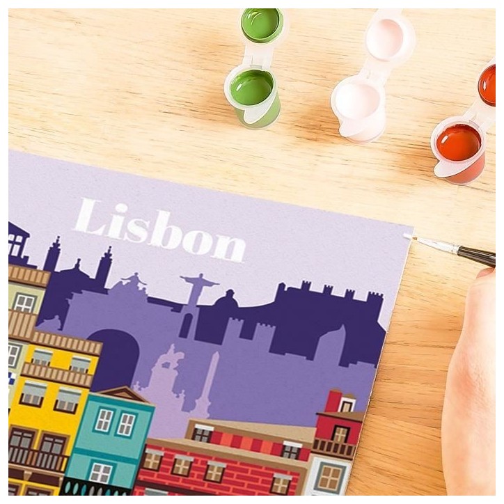 CreArt 24x30 cm Lisbon, Activité détente et créative, 25522, Ravensburger CreArt 24x30 cm Lisbon, Activité détente et créative, 25522, Ravensburger