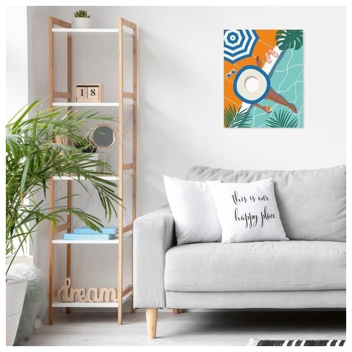 CreArt 24x30 cm Pool Time, Adulte, Peinture par numéros, 25523, Ravensburger CreArt 24x30 cm Pool Time, Adulte, Peinture par numéros, 25523, Ravensburger