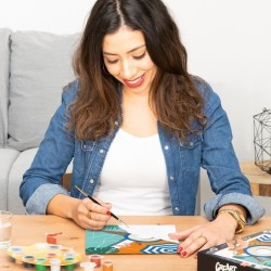 CreArt 24x30 cm Pool Time, Adulte, Peinture par numéros, 25523, Raven