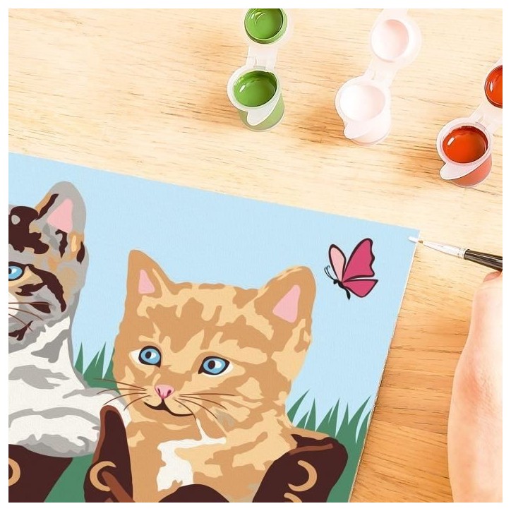 CreArt Kids 18x24cm, Numéro d'Art, Chatons et Chaussures, Kit de peinture par numéros Numéro d'Art, Des 7 ans, 25528, Ravensb CreArt Kids 18x24cm, Numéro d'Art, Chatons et Chaussures, Kit de peinture par numéros Numéro d'Art, Des 7 ans, 25528, Ravensb
