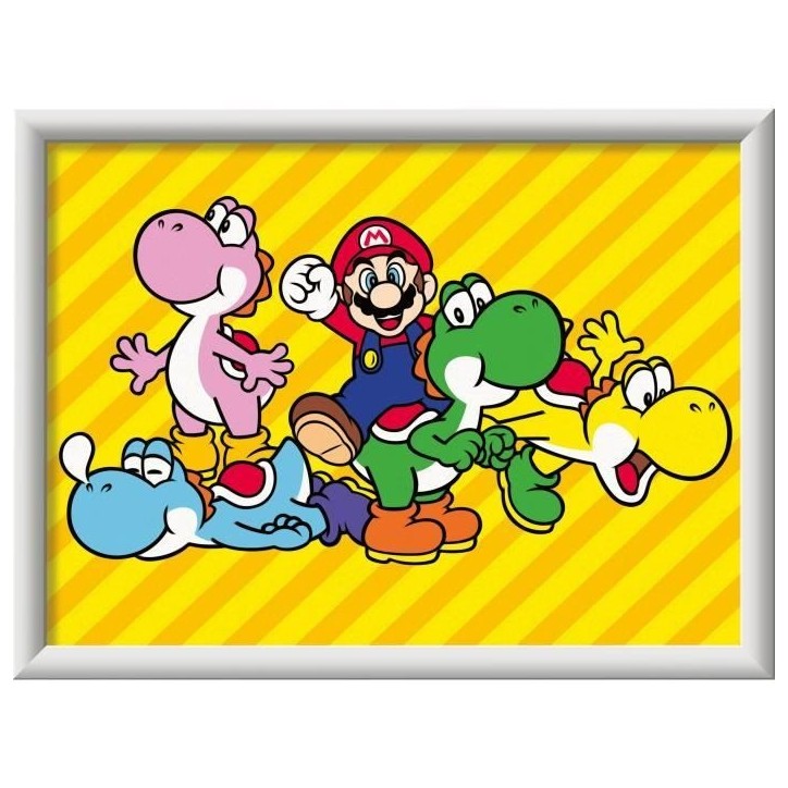 CreArt Kids 18x24cm Super Mario, Kit de peinture par numéros Numéro d'Art, Des 7 ans, 25529, Ravensburger CreArt Kids 18x24cm Super Mario, Kit de peinture par numéros Numéro d'Art, Des 7 ans, 25529, Ravensburger