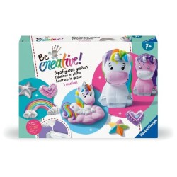 Be Creative Figurines Licornes, 10 objets a réaliser en plâtre, Déc