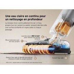 MOVA X4 Pro - Aspirateur Laveur - Lavage a l'eau chaude - Anti-encheve