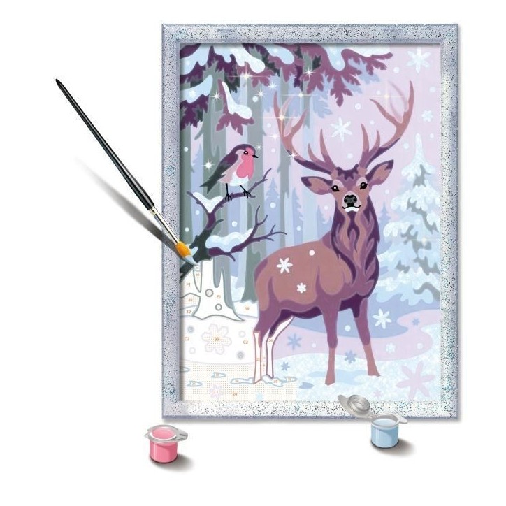 CreArt Kids 18x24cm Cerf romantique, Kit de peinture par numéros Numéro d'Art, Des 9 ans, 25831, Ravensburger CreArt Kids 18x24cm Cerf romantique, Kit de peinture par numéros Numéro d'Art, Des 9 ans, 25831, Ravensburger