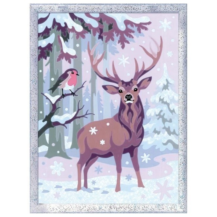 CreArt Kids 18x24cm Cerf romantique, Kit de peinture par numéros Numéro d'Art, Des 9 ans, 25831, Ravensburger CreArt Kids 18x24cm Cerf romantique, Kit de peinture par numéros Numéro d'Art, Des 9 ans, 25831, Ravensburger