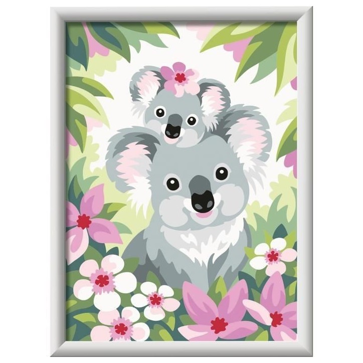 CreArt Kids 18x24cm Maman koala et son bébé, Kit de peinture par numéros Numéro d'Art, Des 9 ans, 25833, Ravensburger CreArt Kids 18x24cm Maman koala et son bébé, Kit de peinture par numéros Numéro d'Art, Des 9 ans, 25833, Ravensburger