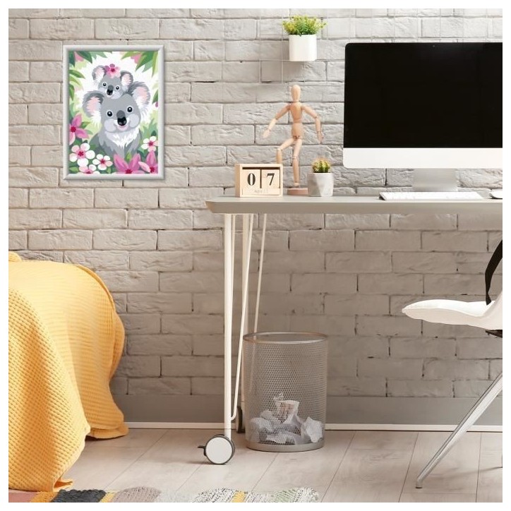 CreArt Kids 18x24cm Maman koala et son bébé, Kit de peinture par numéros Numéro d'Art, Des 9 ans, 25833, Ravensburger CreArt Kids 18x24cm Maman koala et son bébé, Kit de peinture par numéros Numéro d'Art, Des 9 ans, 25833, Ravensburger