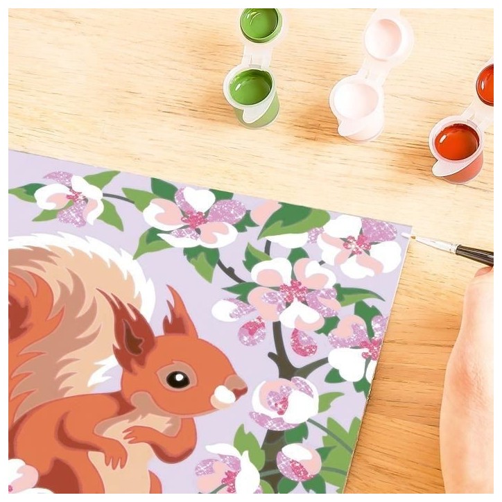 CreArt Kids 18x24cm Écureuil au printemps, Kit de peinture par numéros Numéro d'Art, Des 9 ans, 25837, Ravensburger CreArt Kids 18x24cm Écureuil au printemps, Kit de peinture par numéros Numéro d'Art, Des 9 ans, 25837, Ravensburger