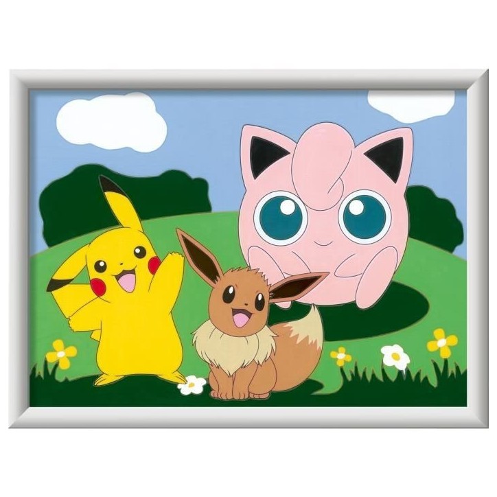 CreArt Kids 18x24cm Pokemon, Kit de peinture par numéros Numéro d'Art, Des 7 ans, 25839, Ravensburger CreArt Kids 18x24cm Pokemon, Kit de peinture par numéros Numéro d'Art, Des 7 ans, 25839, Ravensburger