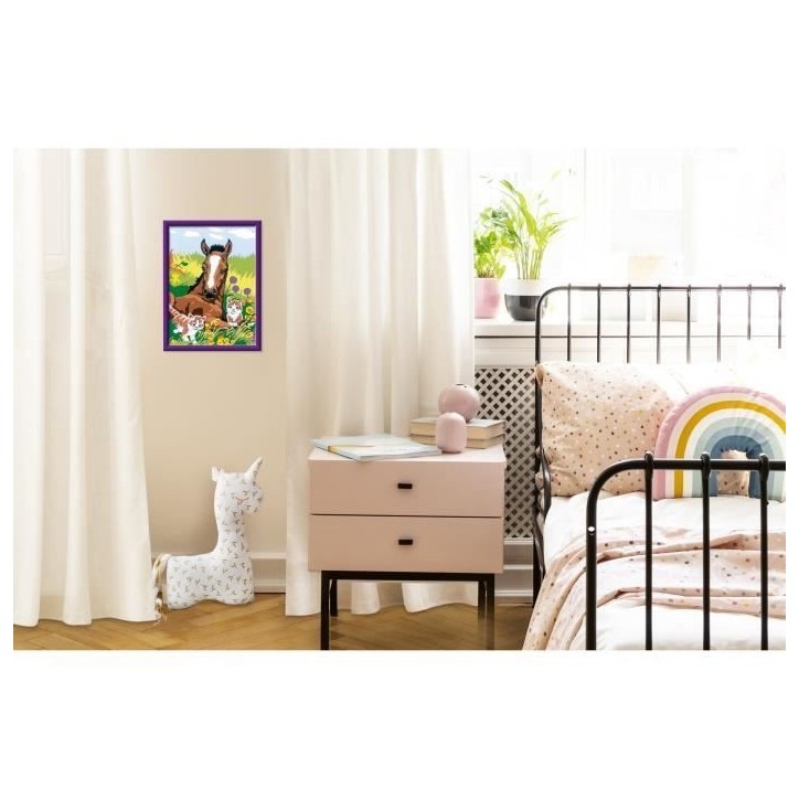 CreArt Kids 18x24cm Cheval et chatons, Kit de peinture par numéros Numéro d'Art, Des 7 ans, 25840, Ravensburger CreArt Kids 18x24cm Cheval et chatons, Kit de peinture par numéros Numéro d'Art, Des 7 ans, 25840, Ravensburger
