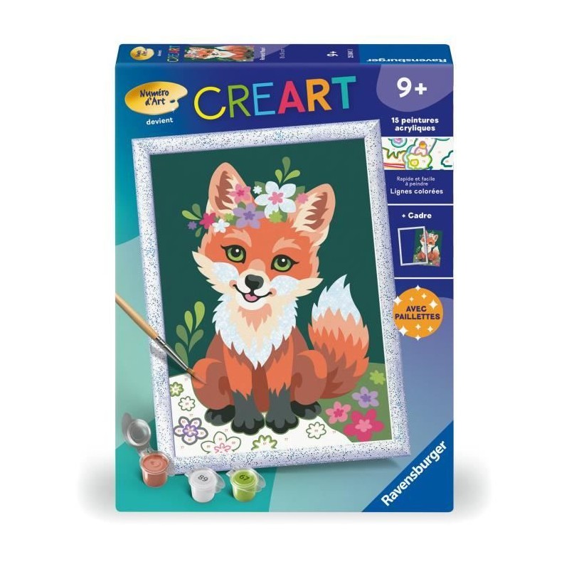 CreArt Kids 18x24cm Renard fleuri CreArt Kids 18x24cm Renard fleuri