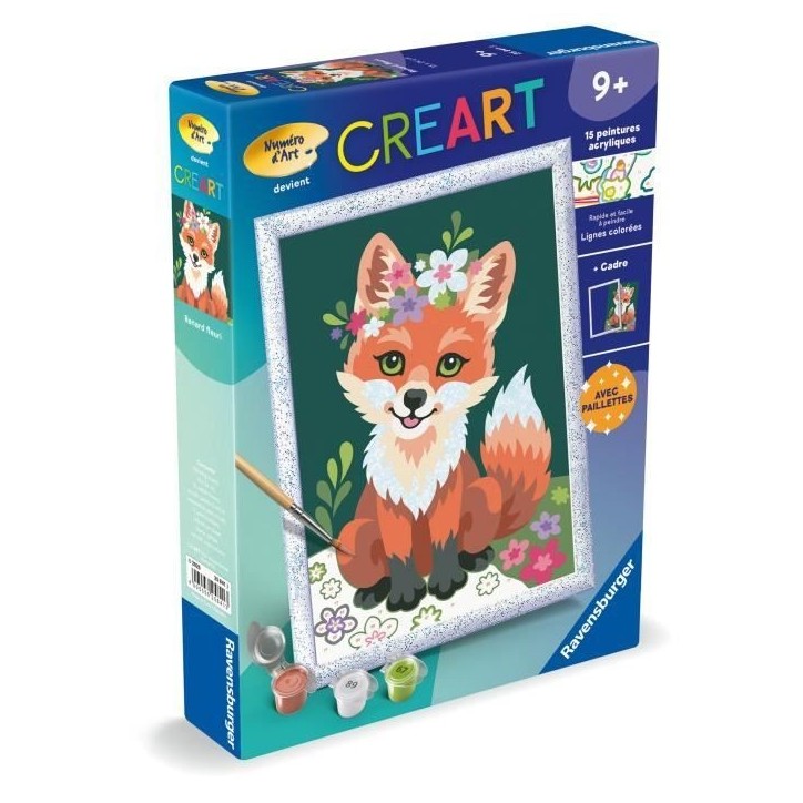 CreArt Kids 18x24cm Renard fleuri