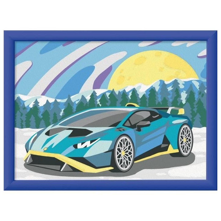 CreArt Kids 18x24cm Lamborghini, Kit de peinture par numéros Numéro d'Art, Des 7 ans, 25842, Ravensburger CreArt Kids 18x24cm Lamborghini, Kit de peinture par numéros Numéro d'Art, Des 7 ans, 25842, Ravensburger