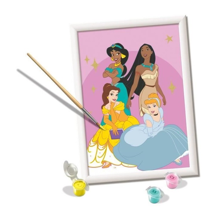 CreArt Kids 18x24cm Disney Princess, Kit de peinture par numéros Numéro d'Art, Des 7 ans, 25843, Ravensburger CreArt Kids 18x24cm Disney Princess, Kit de peinture par numéros Numéro d'Art, Des 7 ans, 25843, Ravensburger