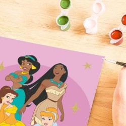 CreArt Kids 18x24cm Disney Princess, Kit de peinture par numéros Num