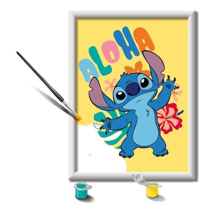 CreArt Kids 18x24cm Stitch, Kit de peinture par numéros Numéro d'Art, Des 7 ans, 25844, Ravensburger CreArt Kids 18x24cm Stitch, Kit de peinture par numéros Numéro d'Art, Des 7 ans, 25844, Ravensburger