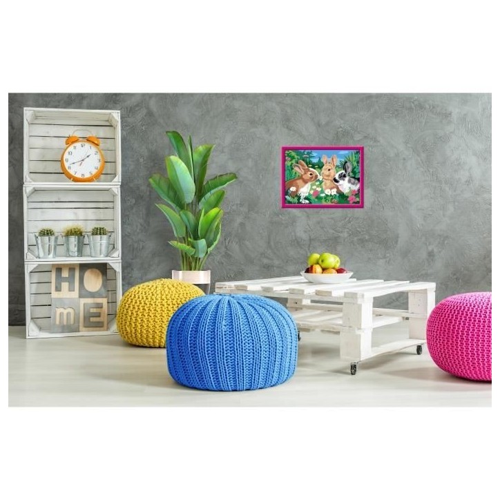 CreArt Kids 31x21cm Lapins dans le pré, Kit de peinture par numéros Numéro d'Art, Des 9 ans, 25847, Ravensburger CreArt Kids 31x21cm Lapins dans le pré, Kit de peinture par numéros Numéro d'Art, Des 9 ans, 25847, Ravensburger